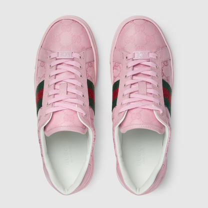 WOMEN'S GUCCI ACE SNEAKER WITH WEB